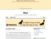 Tablet Screenshot of maya88.tripawds.com