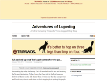 Tablet Screenshot of lupepod.tripawds.com
