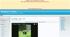 Desktop Screenshot of luvmaggie.tripawds.com