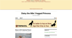 Desktop Screenshot of daisydogger.tripawds.com