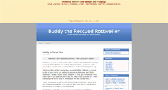 Desktop Screenshot of buddytherott.tripawds.com