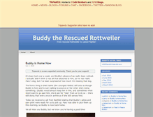 Tablet Screenshot of buddytherott.tripawds.com