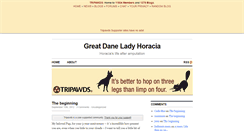 Desktop Screenshot of horacia.tripawds.com