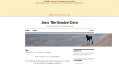 Desktop Screenshot of josiethebluegreatdane.tripawds.com