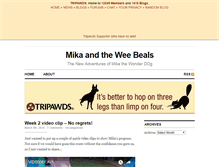 Tablet Screenshot of mikathewonderdog.tripawds.com