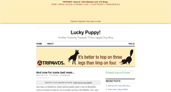 Desktop Screenshot of luckypup.tripawds.com